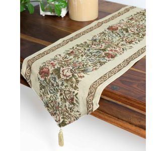 τραβέρσα  (33cm X 125cm)  xm015 ivory 6978000002190 SilkFashion |  Τραπεζομάντηλα στο espiti