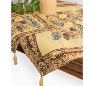 τραπεζομάντηλο (140cm X 180cm) 2061 χρυσό 6978000002197 SilkFashion |  Τραπεζομάντηλα στο espiti