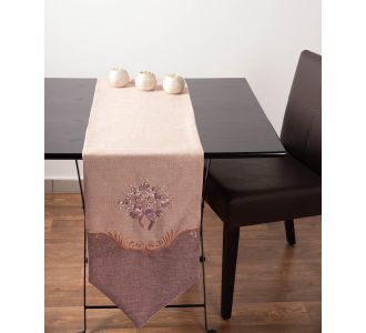 τραβέρσα  (45cm X 170cm)  970 ροζ 6978000002203 SilkFashion |  Τραπεζομάντηλα στο espiti