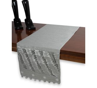 τραβέρσα  (40cm X 170cm)  3819 γκρι 6978000002227 SilkFashion |  Τραπεζομάντηλα στο espiti