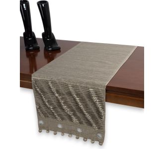 τραβέρσα  (40cm X 170cm)  3819 λαδί 6978000002229 SilkFashion |  Τραπεζομάντηλα στο espiti