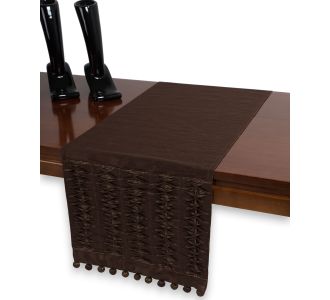 τραβέρσα  (40cm X 170cm)  3822 καφέ 6978000002241 SilkFashion |  Τραπεζομάντηλα στο espiti