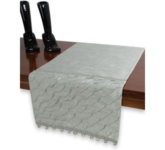 τραβέρσα  (40cm X 170cm)  3874 γκρι 6978000002245 SilkFashion |  Τραπεζομάντηλα στο espiti