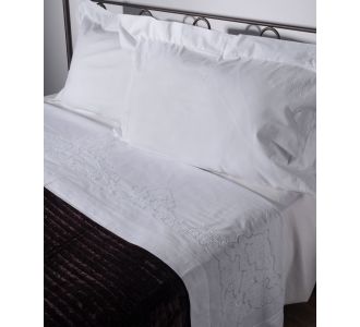 ΧΕΙΡΟΠΟΙΗΤΟ ΣΕΝΤΟΝΙ 3772 ΤΡΙΩΝ ΤΕΜΑΧΙΩΝ (225CM X 270CM) ΛΕΥΚΟ 6978000002682 SilkFashion |  Νυφικά Σεντόνια στο espiti