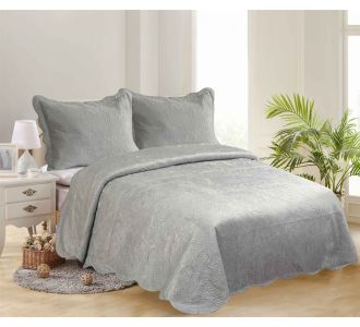 ΚΟΥΒΕΡΛΙ SUPERSOFT ΛΑΧΟΥΡΙ (220cm x 240cm + 2 x 50cm x 70cm ) γκρί 5206978071652 SilkFashion |  Κουβερλί Υπέρδιπλα στο espiti