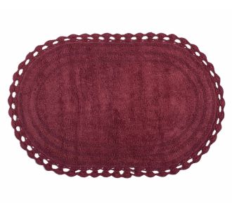 ΠΑΤΑΚΙ OVAL (60CM X 100CM) BURGUNDY 5206978153983 SilkFashion |  Πατάκια Μπάνιου στο espiti