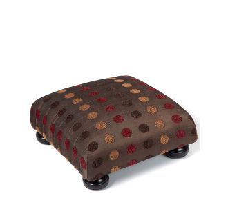 Υποπόδιο (30cm X 30cm X 14cm) 602 πουά καφέ 6978000002620 SilkFashion |  Σκαμπώ στο espiti