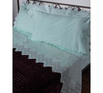 ΧΕΙΡΟΠΟΙΗΤΟ ΣΕΝΤΟΝΙ 712 ΦΙΛΤΙΡΕ ΤΕΣΣΑΡΩΝ ΤΕΜΑΧΙΩΝ (225CM X 270CM) ΠΡΑΣΙΝΟ 6978000002681 SilkFashion |  Νυφικά Σεντόνια στο espiti