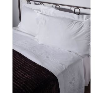 ΧΕΙΡΟΠΟΙΗΤΟ ΣΕΝΤΟΝΙ 4480 ΤΡΙΩΝ ΤΕΜΑΧΙΩΝ (225CM X 270CM) ΛΕΥΚΟ 6978000002683 SilkFashion |  Νυφικά Σεντόνια στο espiti