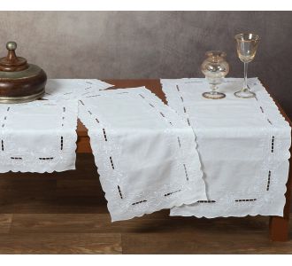 Χειροποίητο σετ 6 τεμαχίων 0044 (40cm x 90cm/35cm x 76cm/30cm x 45cm x 2/35cm x 35cm x 2) 6978000002740 SilkFashion |  Τραπεζομάντηλα στο espiti