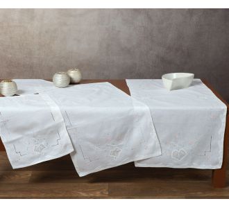 Χειροποίητο σετ 6 τεμαχίων 004 (40cm x 90cm/35cm x 76cm/30cm x 45cm x 2/35cm x 35cm x 2) 6978000002734 SilkFashion |  Τραπεζομάντηλα στο espiti