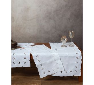 Χειροποίητο σετ 6 τεμαχίων 882 (40cm x 90cm/35cm x 76cm/30cm x 45cm x 2/35cm x 35cm x 2) 6978000002738 SilkFashion |  Τραπεζομάντηλα στο espiti