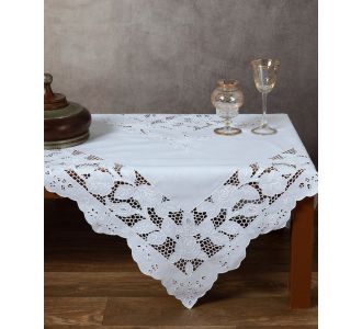 Χειροποίητο τραπεζοκαρέ 611 (140cm x 140cm) 6978000002747 SilkFashion |  Τραπεζομάντηλα στο espiti