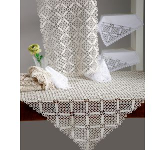 Χειροποίητο πλεκτό μερσεριζέ σετ 7 τεμαχίων NG33 (140cm x 140cm/90cm x 90cm/50cm x 150cm/60cm x 60cm x 2/40cm x 40cm x 2) εκρού 6978000002785 SilkFashion |  Τραβέρσες  στο espiti