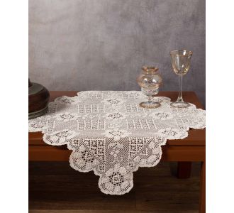 Μερσεριζέ πλεκτό πετσετάκι 4567 (60cm x 60cm) μπέζ 6978000002820 SilkFashion |  Τραβέρσες  στο espiti