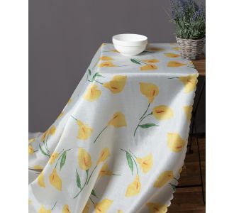 Αλέκιαστο τραπεζομάντηλο 5611 (170cm x 220cm) λευκό 6978000002857 SilkFashion |  Τραπεζομάντηλα στο espiti