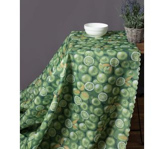 Αλέκιαστο τραπεζομάντηλο 418 (170cm x 220cm) πράσινο 6978000002860 SilkFashion |  Τραπεζομάντηλα στο espiti