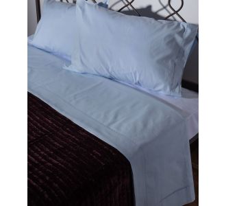 ΧΕΙΡΟΠΟΙΗΤΟ ΣΕΝΤΟΝΙ ΜΕ ΑΖΟΥΡ ΝΧ46 ΤΡΙΩΝ ΤΕΜΑΧΙΩΝ (225CM X 250CM) ΣΙΕΛ 6978000004528 SilkFashion |  Νυφικά Σεντόνια στο espiti