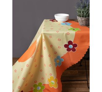 τραπεζομάντηλα 177 ( 150cm ροτόντα) πορτοκαλί 6978000002897 SilkFashion |  Τραπεζομάντηλα στο espiti