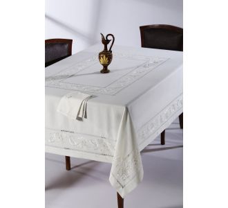 Χειροποίητο τραπεζομάντηλο NT82 (170cm x 220cm) 6978000003123 SilkFashion |  Τραπεζομάντηλα στο espiti