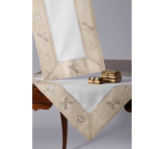 Τραπεζομάντηλο WH19-011 (85cm x 85cm) 6978000003204 SilkFashion |  Τραπεζομάντηλα στο espiti