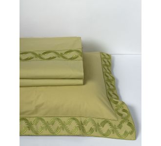 σεντόνια βαμβακερά ( 230cm x 250cm 2x 50cm x 70cm) M110 πράσινο 6978000003253 SilkFashion |  Σεντόνια Υπέρδιπλα / King Size στο espiti