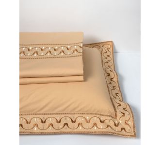 σεντόνια βαμβακερά ( 230cm x 250cm 2x 50cm x 70cm) M126 χρυσό 6978000003256 SilkFashion |  Σεντόνια Υπέρδιπλα / King Size στο espiti