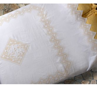 Χειροποίητη λινή κουβέρτα 274 (260cm x 280cm) 6978000003265 SilkFashion |  Κουβέρτα Πλεκτή Υπερδιπλη στο espiti