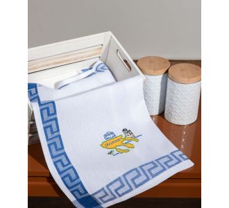 Σετ 12 τεμαχίων ποτηρόπανα (40cm x 60cm) Χαλκιδική 6978000003299 SilkFashion |  Πετσέτες Κουζίνας στο espiti