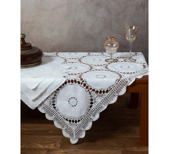 ΒΑΜΒΑΚΕΡΟ ΤΡΑΠΕΖΟΜΑΝΤΗΛΟ ΜΕ ΠΛΕΚΤΟ 371 (170CM X 270CM) 6978000003452 SilkFashion |  Τραβέρσες  στο espiti