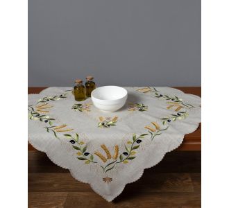 Καρέ 8014 (85cm x 85cm) Κίτρινο 6978000003522 SilkFashion |  Τραπεζομάντηλα στο espiti