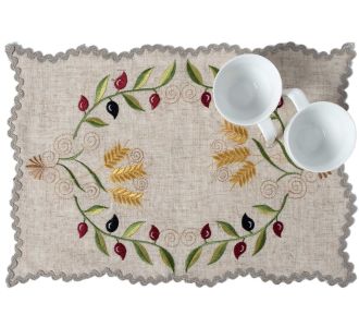 Ντουζίνες (12 τεμάχια) σουπλά 8014 (30cm x 45cm) κόκκινο 6978000003526 SilkFashion |  Σουπλά στο espiti