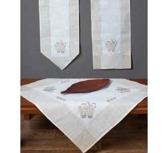 Τραπεζομάντηλο 3741 (135cm x 175cm) ivory 6978000003689 SilkFashion |  Τραπεζομάντηλα στο espiti
