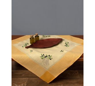 Ροτόντα N1 (175cm) κίτρινο 6978000003741 SilkFashion |  Τραπεζομάντηλα στο espiti