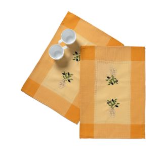 Ντουζίνες (12 τεμάχια) σουπλά N1 (35cm x 50cm) κίτρινο 6978000003742 SilkFashion |  Σουπλά στο espiti