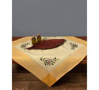 Καρέ N3 (85cm x 85cm) κίτρινο 6978000003757 SilkFashion |  Τραπεζομάντηλα στο espiti