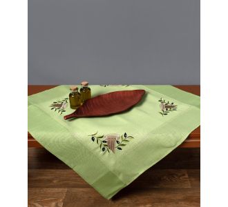 Τραπεζομάντηλο N3 (160cm x 210cm) πράσινο 6978000003779 SilkFashion |  Τραπεζομάντηλα στο espiti