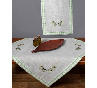 Τραβέρσα 1312 (45cm x 175cm) πράσινο 6978000003846 SilkFashion |  Τραπεζομάντηλα στο espiti