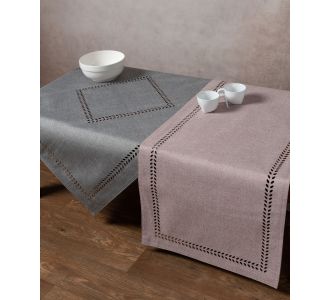 καρέ (90cm x 90cm) bg18 αμέθυστος/γκρί 5206978016646 SilkFashion |  Τραπεζομάντηλα στο espiti