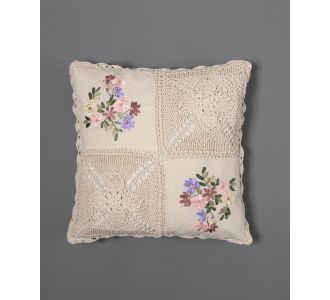 ΜΑΞΙΛΑΡΟΘΗΚΗ (40cm x 40cm) πλεκτό κορδέλα 1 6978000003882 SilkFashion |  Μαξιλάρια διακοσμητικά στο espiti