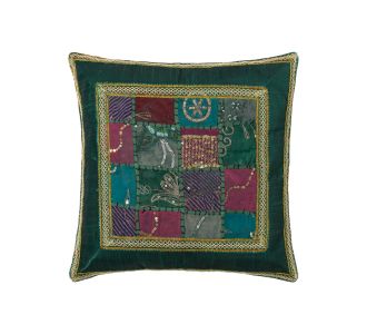Μαξιλαροθήκη antic με φάσα (45cm x 45cm) πράσινο 6978000003966 SilkFashion |  Μαξιλάρια διακοσμητικά στο espiti