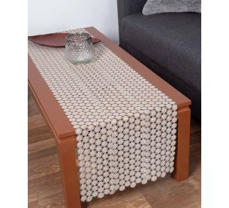 Φερβολιτέ (40cm x 160cm) μπέζ 5206978155734 SilkFashion |  Τραπεζομάντηλα στο espiti