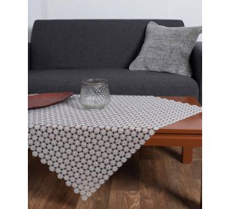 Φερβολιτέ (140cm x 140cm) γκρί 5206978155765 SilkFashion |  Τραπεζομάντηλα στο espiti