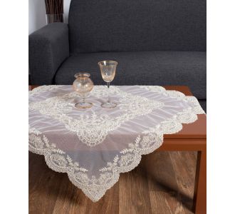 τραπεζοκαρέ (135cm x 135cm) YL12A-176 μπέζ 5206978155963 SilkFashion |  Τραπεζομάντηλα στο espiti
