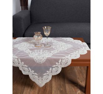 καρέ (85cm X 85cm) YL12A-176 ivory 5206978016707 SilkFashion |  Τραπεζομάντηλα στο espiti