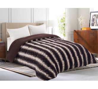 Κουβερτοπάπλωμα animal (220cm x 240cm) σκούρο καφέ 5206978073205 SilkFashion |  Κουβερτοπαπλώματα  στο espiti