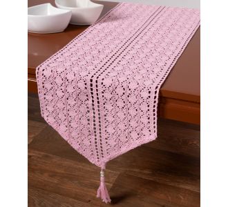 Πλεκτή τραβέρσα c210 (32cm x 160cm) ρόζ 5206978155819 SilkFashion |  Τραβέρσες  στο espiti