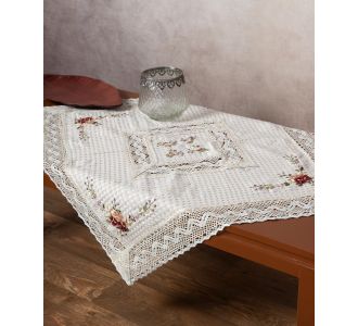 Καρέ με ροκοκό και πλεκτό (90cm x 90cm) 001 6978000004001 SilkFashion |  Καρέ στο espiti