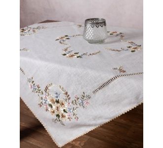 Τραπεζοκαρέ ροκοκό (135cm x 135cm) 3704 6978000004005 SilkFashion |  Τραπεζομάντηλα στο espiti