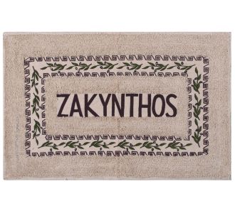 Πατάκι ελιά Ζάκυνθος (50cm x 80cm) καφέ 6978000004047 SilkFashion |  Πατάκια Μπάνιου στο espiti